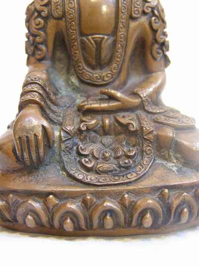 Shakyamuni Buddha Statue, [chocolate Oxidized], [sold]