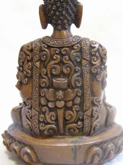 Shakyamuni Buddha Statue, [chocolate Oxidized], [sold]