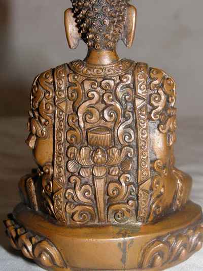 Shakyamuni Buddha Statue, [chocolate Oxidized], [sold]