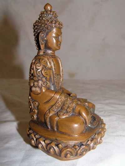 Shakyamuni Buddha Statue, [chocolate Oxidized], [sold]