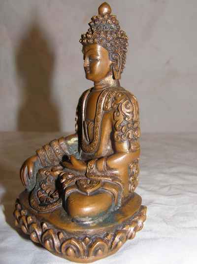 Shakyamuni Buddha Statue, [chocolate Oxidized], [sold]