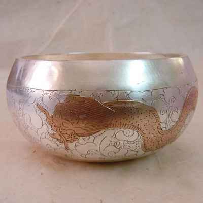 Carved-gulpa Dragon Design Singing Bowl, [select Accessories]