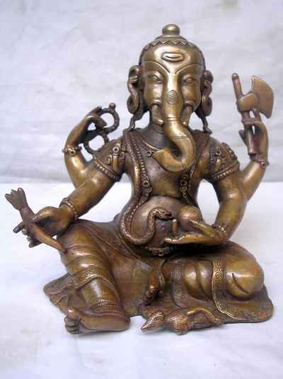 Ganesh Statue, [chocolate Oxidized], [sold]