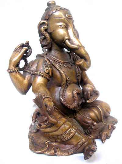 Ganesh Statue, [chocolate Oxidized], [sold]