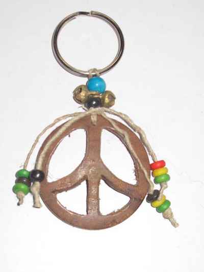 Keyring With Peacee Love