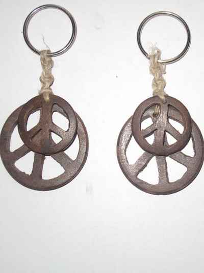 Keyring With Double Peach Love