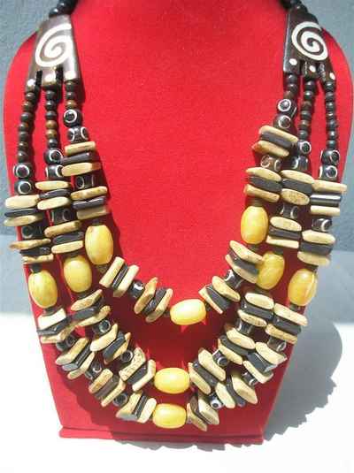 Bone Design Yak Bone Yak Bone Necklace, Handmade In Nepal, Handmade In Nepal
