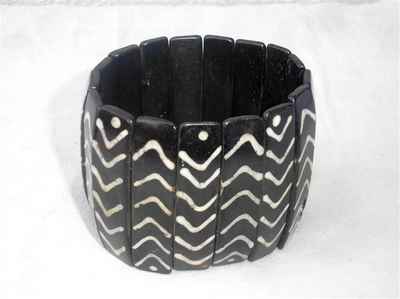 Spiral Yak Bone Bracelet, Handmade In Nepal