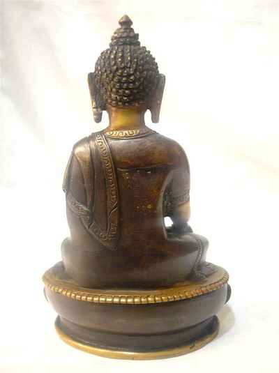 Amitabha Buddha Statue, [chocolate Oxidized], [sold]
