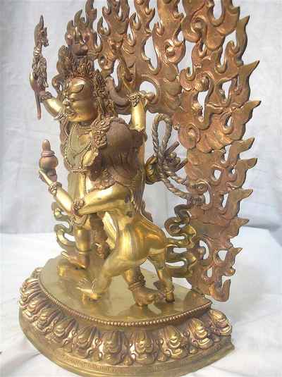 Mahakala With Consort, [shakti], Yab-yum Statue, [gossy], [sold]