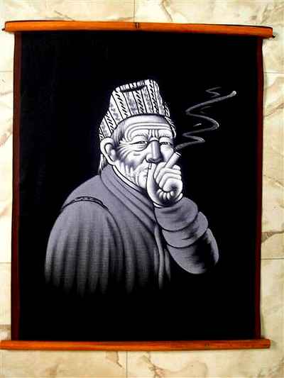 Smoking Old Man