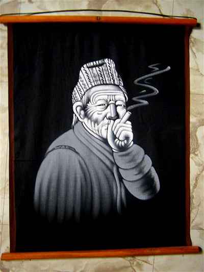 Smoking Old Man