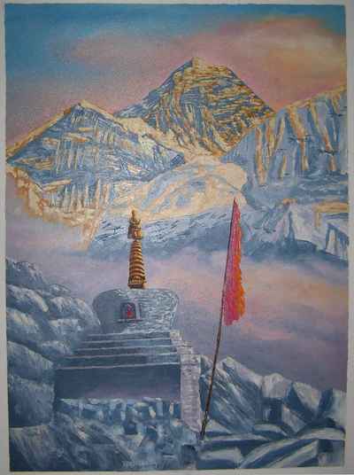 Mount Everest Oil Painting