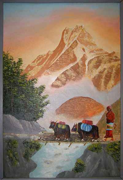Mount Everest Oil Painting