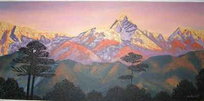 Nepali Himalayasoil Painting