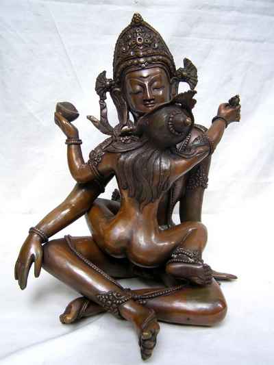 Indra Statue, [chocolate Oxidized], [sold]