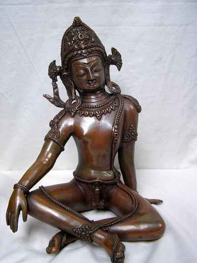 Indra Statue, [chocolate Oxidized], [sold]