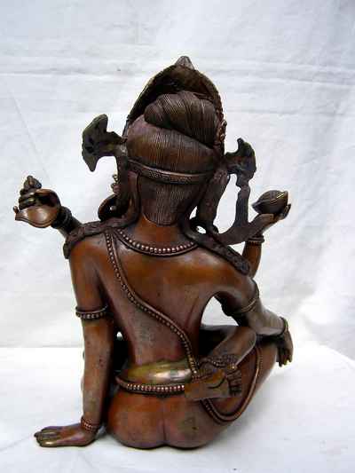 Indra Statue, [chocolate Oxidized], [sold]