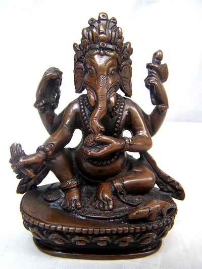 Ganesh Statue, [chocolate Oxidized], [sold]