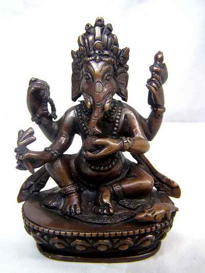 Ganesh Statue, [chocolate Oxidized], [sold]