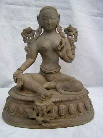 Green Tara Statue, [stone Color Finishing], [sold]