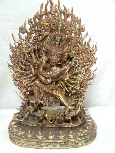 Buddhist Statue Of Yamantaka Vajrabhairava- Heruka, [old Post], [remakable]