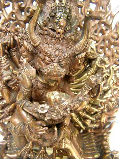 Buddhist Statue Of Yamantaka Vajrabhairava- Heruka, [old Post], [remakable]