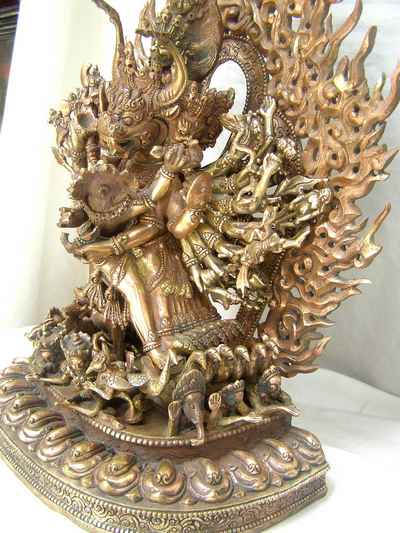 Buddhist Statue Of Yamantaka Vajrabhairava- Heruka, [old Post], [remakable]