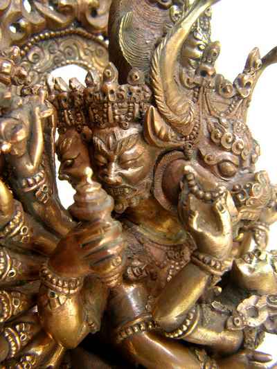 Buddhist Statue Of Yamantaka Vajrabhairava- Heruka, [old Post], [remakable]