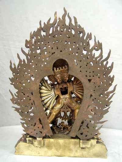 Buddhist Statue Of Yamantaka Vajrabhairava- Heruka, [old Post], [remakable]
