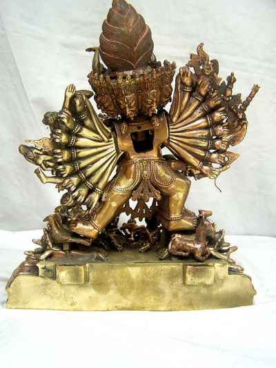 Buddhist Statue Of Yamantaka Vajrabhairava- Heruka, [old Post], [remakable]