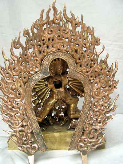 Buddhist Statue Of Yamantaka Vajrabhairava- Heruka, [old Post], [remakable]