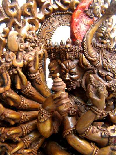 Buddhist Statue Of Yamantaka Vajrabhairava- Heruka, [old Post], [remakable]