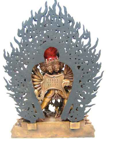 Buddhist Statue Of Yamantaka Vajrabhairava- Heruka, [old Post], [remakable]