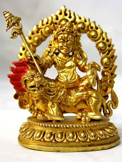 Namtose Vaisravana Jambhala Statue, [full Gold Plated]