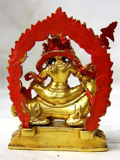 Namtose Vaisravana Jambhala Statue, [full Gold Plated]