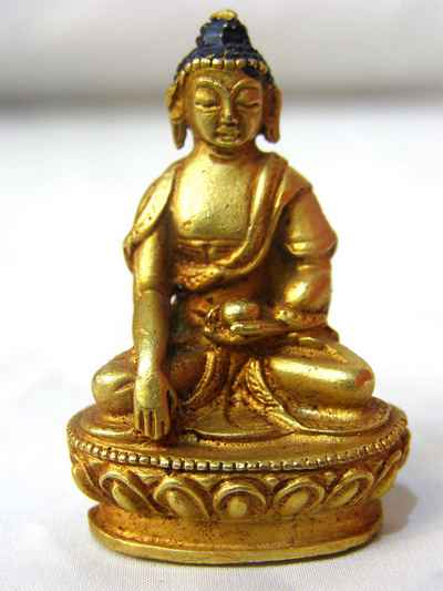 Shakyamuni Buddha Statue, [full Gold Plated], [old Post], [remakable]