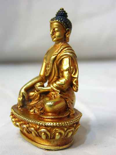 Shakyamuni Buddha Statue, [full Gold Plated], [old Post], [remakable]