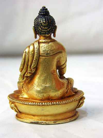 Shakyamuni Buddha Statue, [full Gold Plated], [old Post], [remakable]