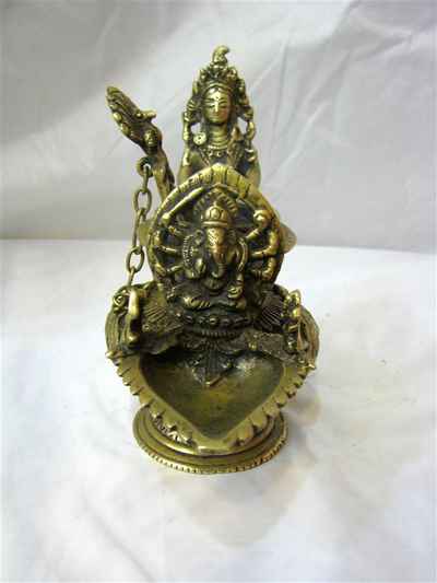 Ganesh Sukunda [oil Lamp], [old Post], [remakable]
