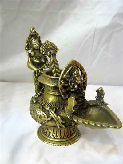 Ganesh Sukunda [oil Lamp], [old Post], [remakable]