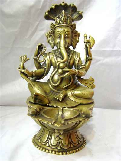 Ganesh Sukunda [oil Lamp], [old Post], [remakable]