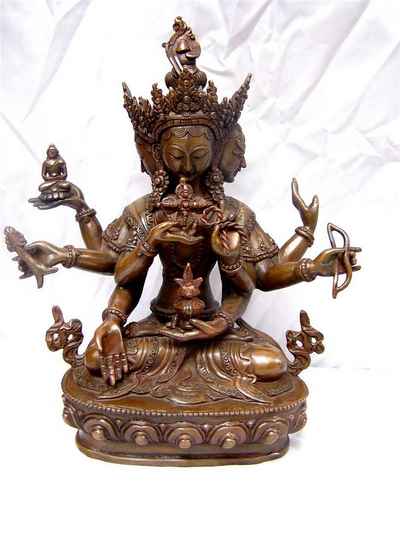 Ushnisha Vijaya Aka. Namgyalma Statue, [chocolate Oxidize], [old Post], [remakable]