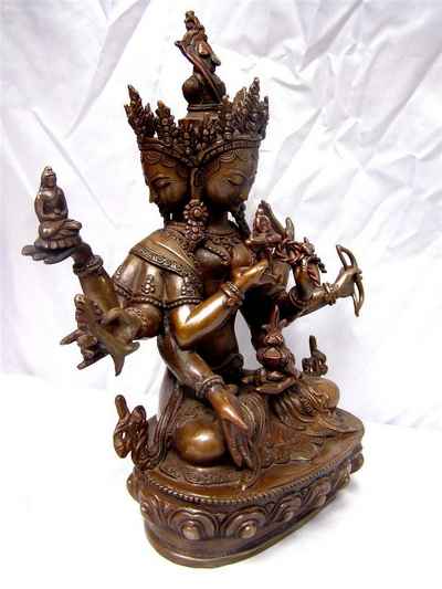 Ushnisha Vijaya Aka. Namgyalma Statue, [chocolate Oxidize], [old Post], [remakable]
