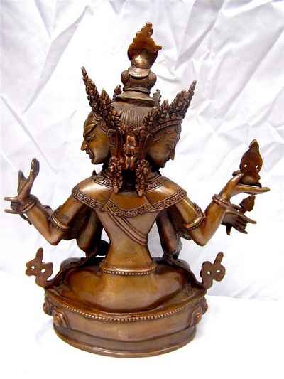 Ushnisha Vijaya Aka. Namgyalma Statue, [chocolate Oxidize], [old Post], [remakable]
