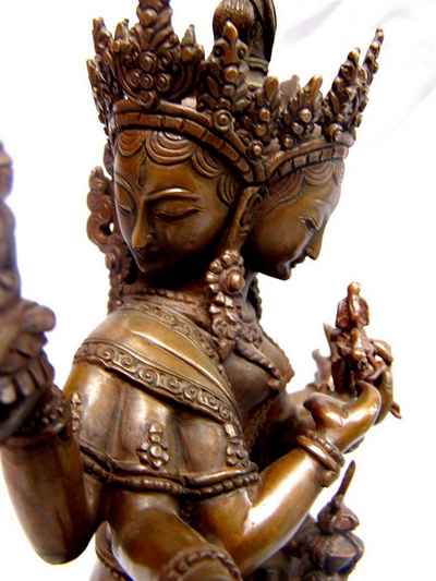 Ushnisha Vijaya Aka. Namgyalma Statue, [chocolate Oxidize], [old Post], [remakable]