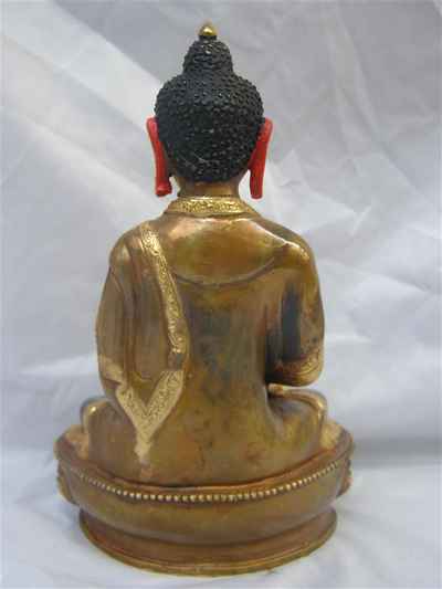 [best Price], Amitabha Buddha Statue, [partly Gold Plated], [painted Face], For A Gift, Altars And Buddhist Ritual