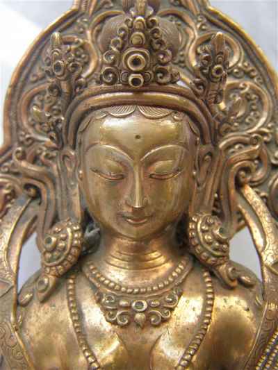 Saraswati Statue, [glossy], [old Post], [remakable]