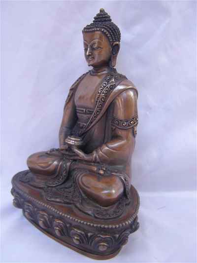 Amitabha Buddha Statue, [chocolate Oxidize], [old Post], [remakable]