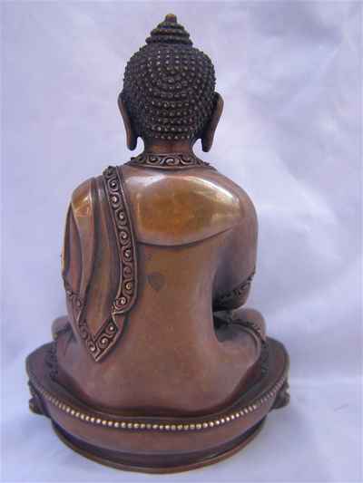 Amitabha Buddha Statue, [chocolate Oxidize], [old Post], [remakable]